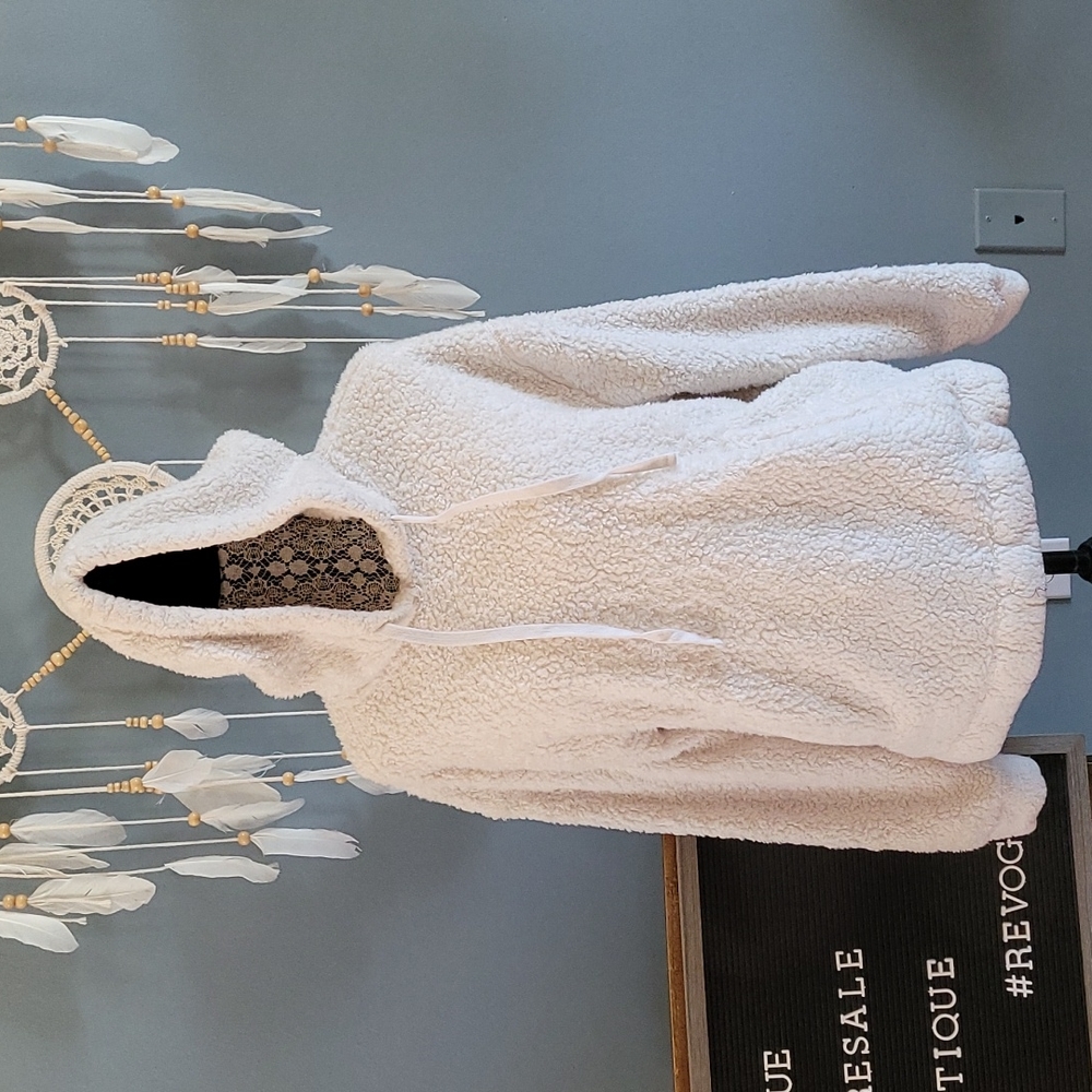 Universal Thread Off-White Fleece Hoodie - Picture 2 of 4